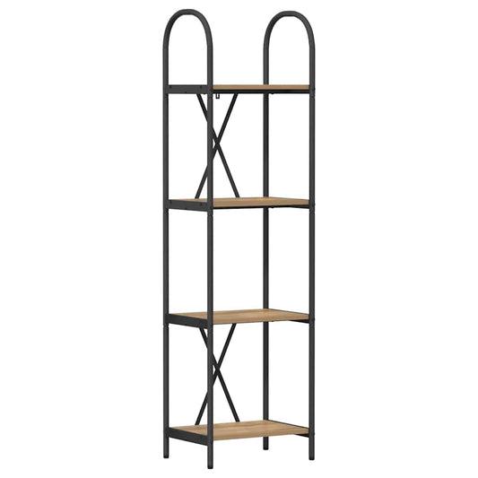 vidaXL Ράφι Βιβλίων artisan δρυς 40 x 30 x 146 εκ Επεξεργασμένο ξύλο