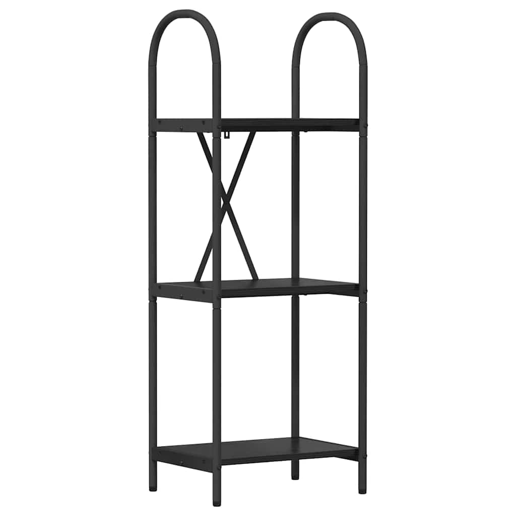 vidaXL Ράφι Βιβλίων Μαύρη δρυς 40 x 30 x 109 εκ Επεξεργασμένο ξύλο