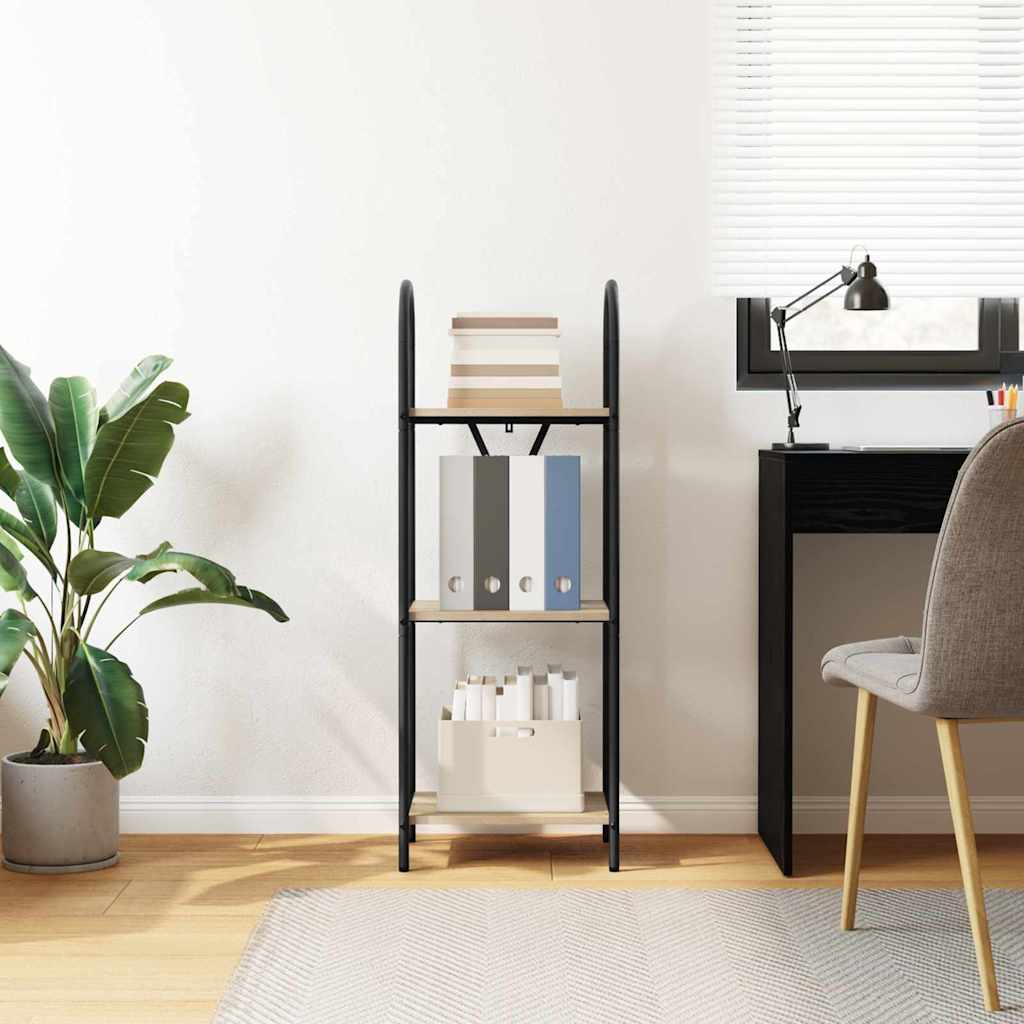 vidaXL Ράφι Βιβλίων Sonoma Δρυς 40 x 30 x 109 εκ Επεξεργασμένο ξύλο