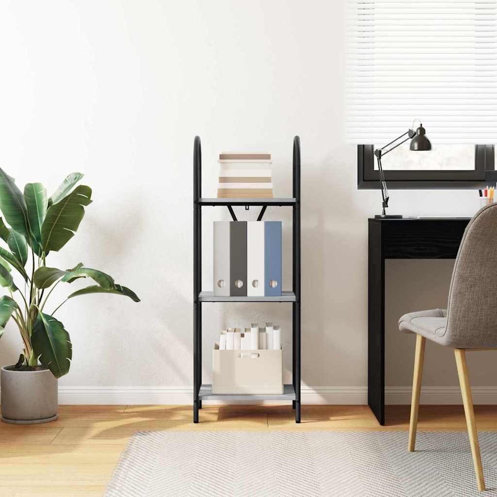 vidaXL Ράφι Βιβλίων Γκρι sonoma 40 x 30 x 109 εκ Επεξεργασμένο ξύλο