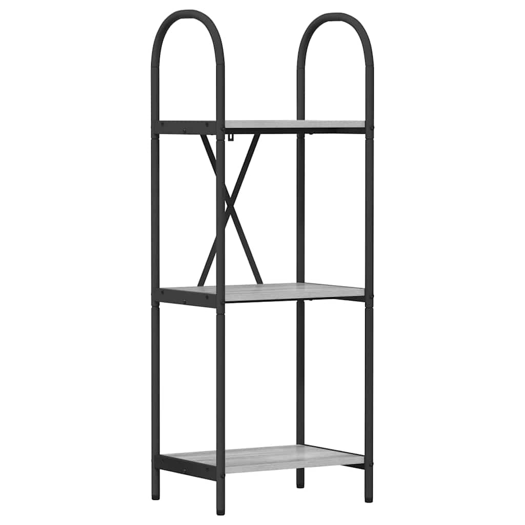 vidaXL Ράφι Βιβλίων Γκρι sonoma 40 x 30 x 109 εκ Επεξεργασμένο ξύλο