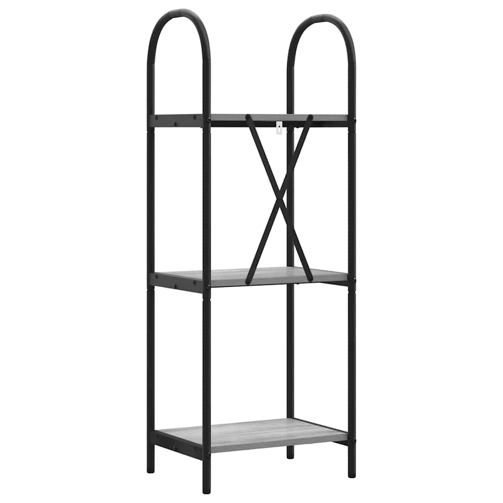 vidaXL Ράφι Βιβλίων Γκρι sonoma 40 x 30 x 109 εκ Επεξεργασμένο ξύλο