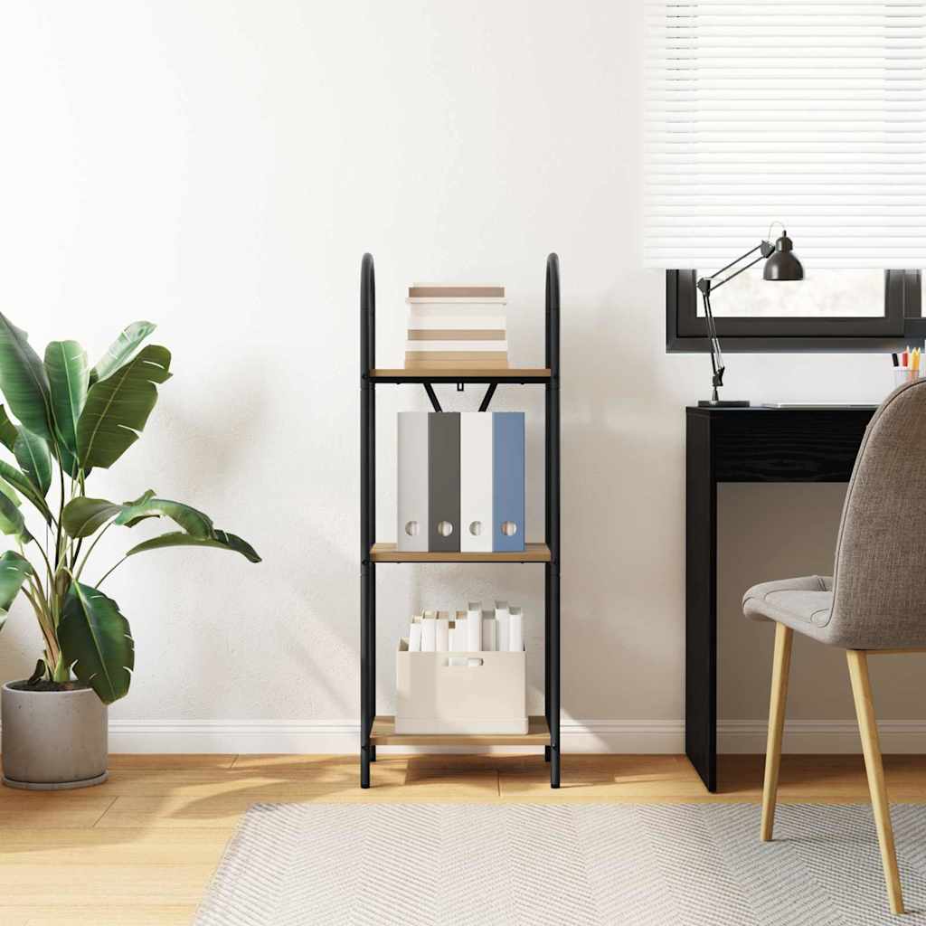 vidaXL Ράφι Βιβλίων artisan δρυς 40 x 30 x 109 εκ Επεξεργασμένο ξύλο