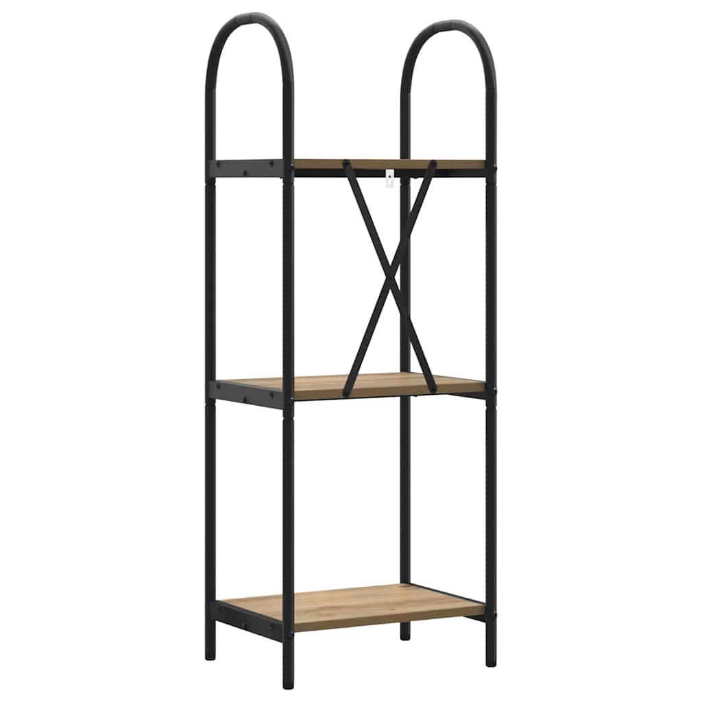vidaXL Ράφι Βιβλίων artisan δρυς 40 x 30 x 109 εκ Επεξεργασμένο ξύλο
