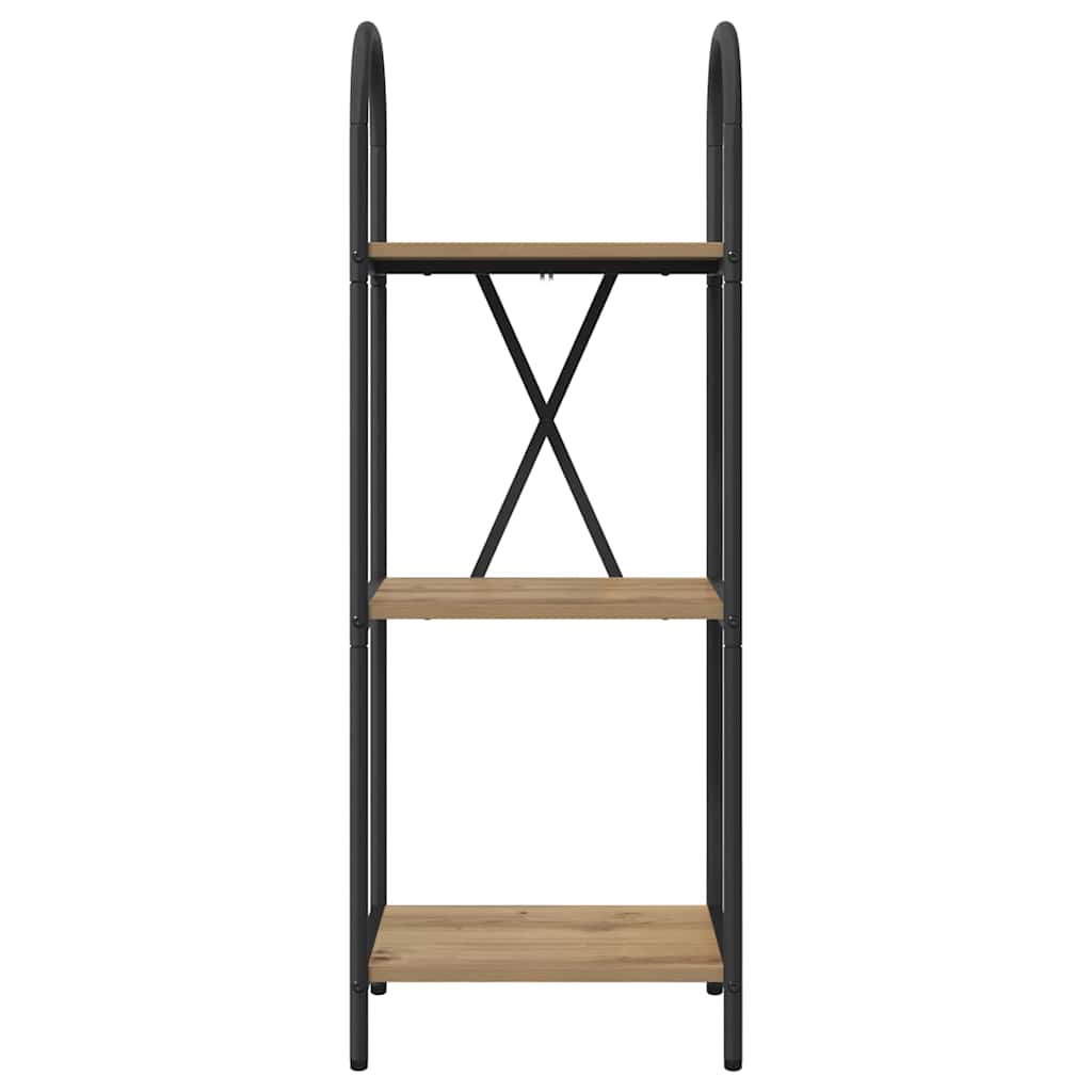 vidaXL Ράφι Βιβλίων artisan δρυς 40 x 30 x 109 εκ Επεξεργασμένο ξύλο