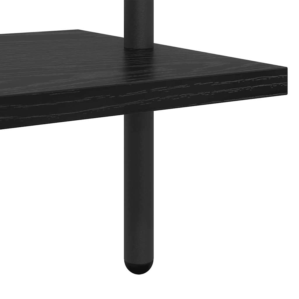 vidaXL Ράφι Βιβλίων Μαύρη δρυς 60 x 24 x 168 εκ. Επεξεργασμένο ξύλο
