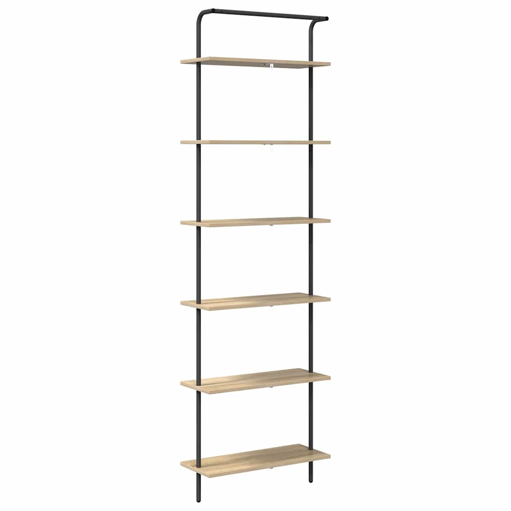 vidaXL Ράφι Βιβλίων Sonoma Δρυς 60 x 24 x 203 εκ Επεξεργασμένο ξύλο