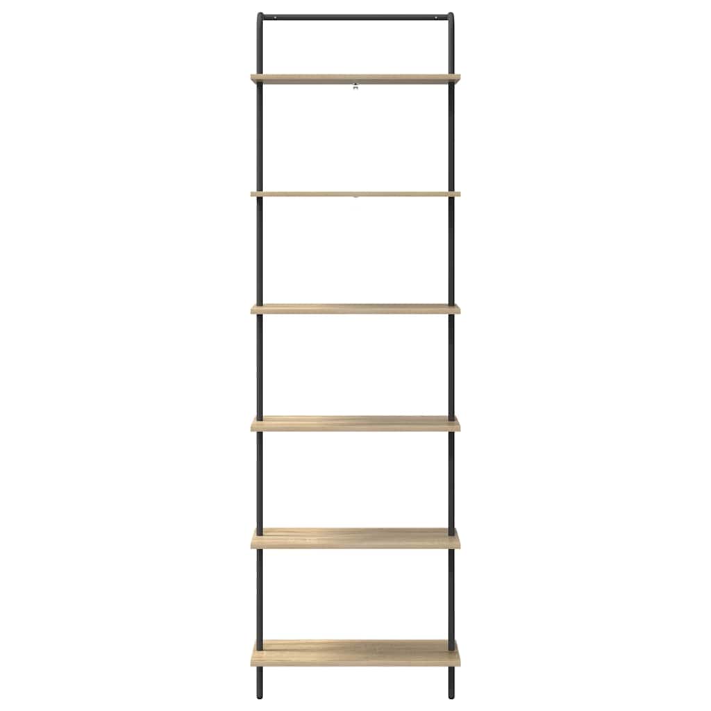 vidaXL Ράφι Βιβλίων Sonoma Δρυς 60 x 24 x 203 εκ Επεξεργασμένο ξύλο