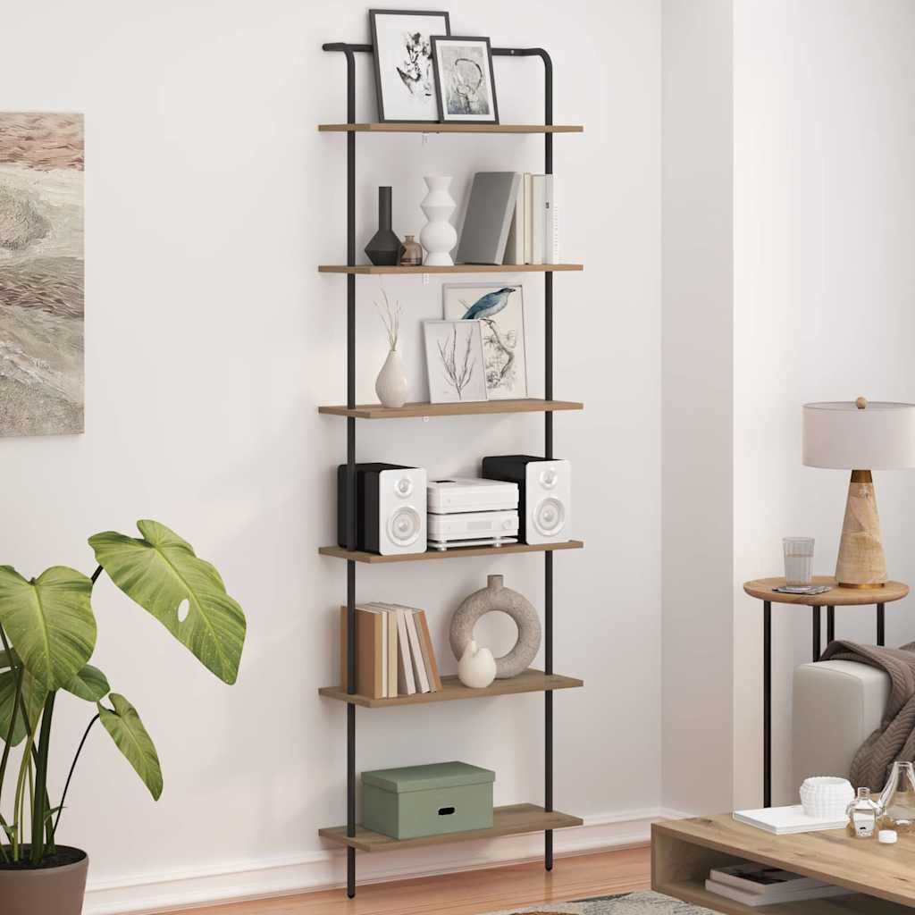 vidaXL Ράφι Βιβλίων Artisan Oak 60 x 24 x 203 εκ Επεξεργασμένο ξύλο