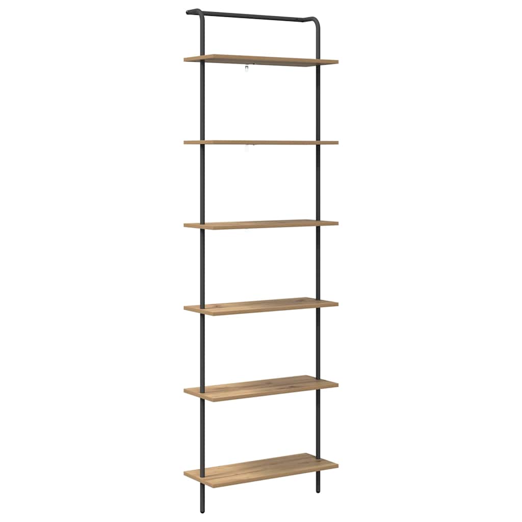 vidaXL Ράφι Βιβλίων Artisan Oak 60 x 24 x 203 εκ Επεξεργασμένο ξύλο