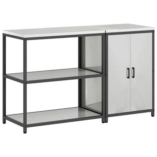 vidaXL Σετ Αποθήκευσης Κουζίνας HATTEM 2 pcs Ασημί