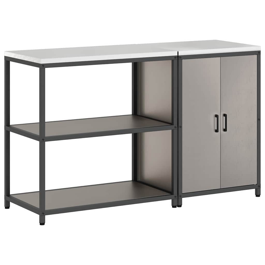 vidaXL Σετ Αποθήκευσης Κουζίνας 2 pcs Σκ rusty 150 x 50 x 92 εκ.