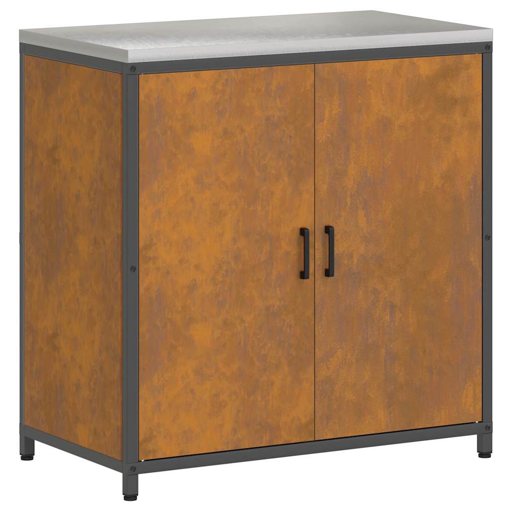 vidaXL Σετ Αποθήκευσης Κουζίνας 3 pcs Σκ rusty 210 x 50 x 92 εκ