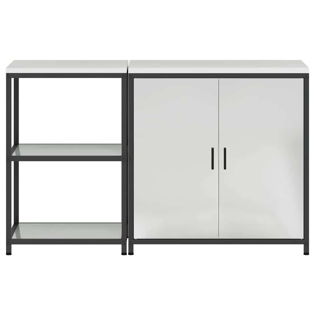 vidaXL Σετ Αποθήκευσης Κουζίνας HATTEM 2 pcs Ασημί