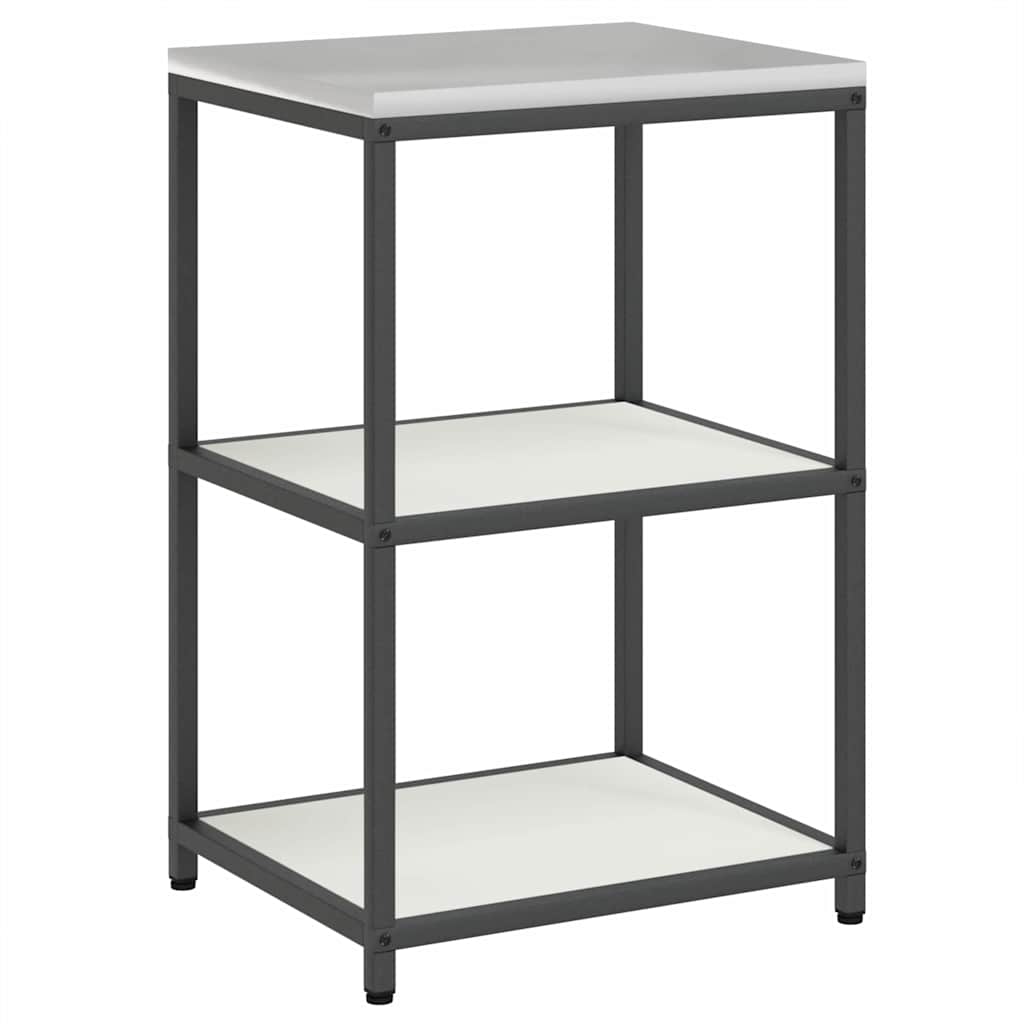 vidaXL Σετ Αποθήκευσης Κουζίνας με ράφι 2 pcs Λευκό 120 x 50 x 92 εκ.