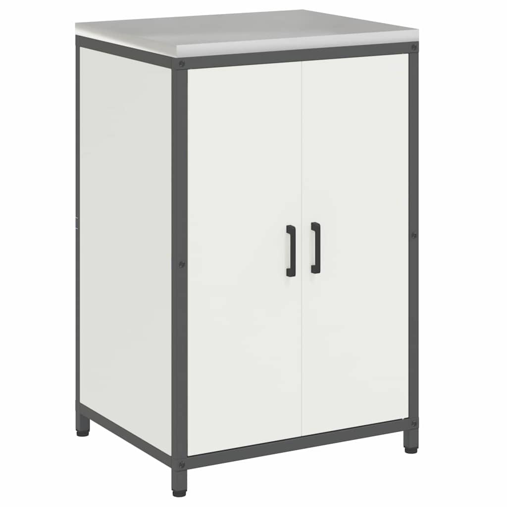 vidaXL Σετ Αποθήκευσης Κουζίνας με ράφι 2 pcs Λευκό 120 x 50 x 92 εκ.