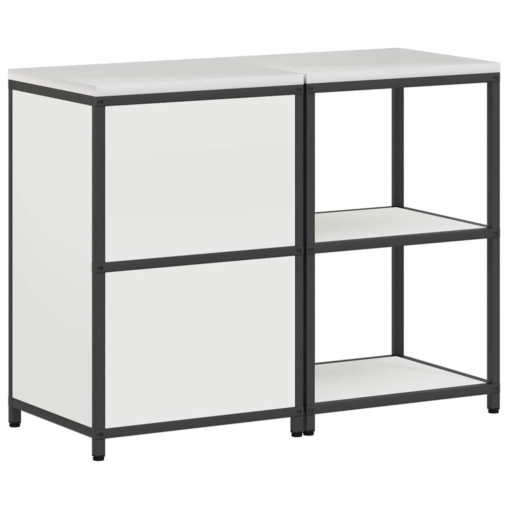 vidaXL Σετ Αποθήκευσης Κουζίνας με ράφι 2 pcs Λευκό 120 x 50 x 92 εκ.