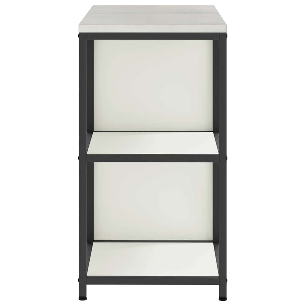 vidaXL Σετ Αποθήκευσης Κουζίνας με ράφι 2 pcs Λευκό 120 x 50 x 92 εκ.