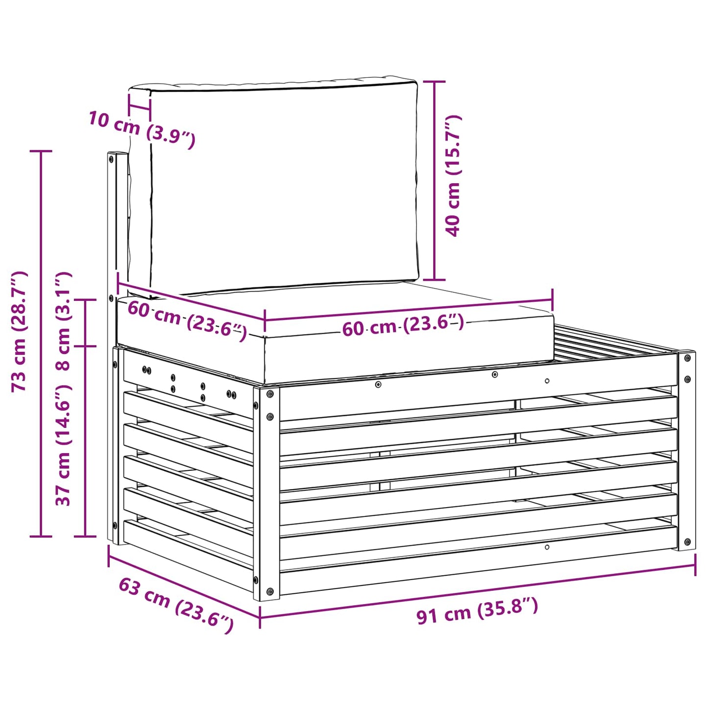 vidaXL Σετ Καναπέ 3 Τεμάχιο 182,5 x 63 x 73 εκ.