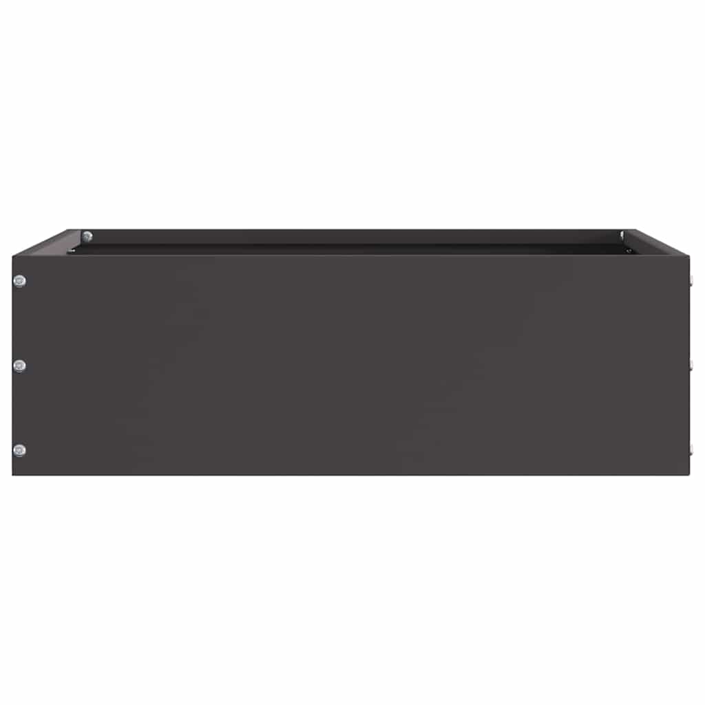 vidaXL Περίγραμμα γκαζόν Μαύρο 40 x 40 x 13 cm Ατσάλι