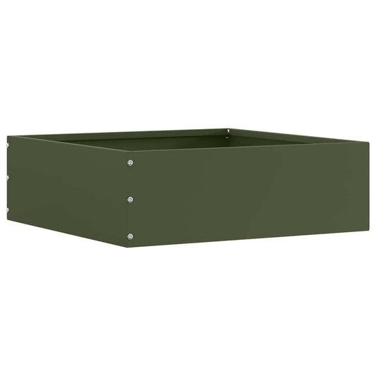 vidaXL Περίγραμμα γκαζόν Ελιά Πράσινη 40 x 40 x 13 cm Ατσάλι