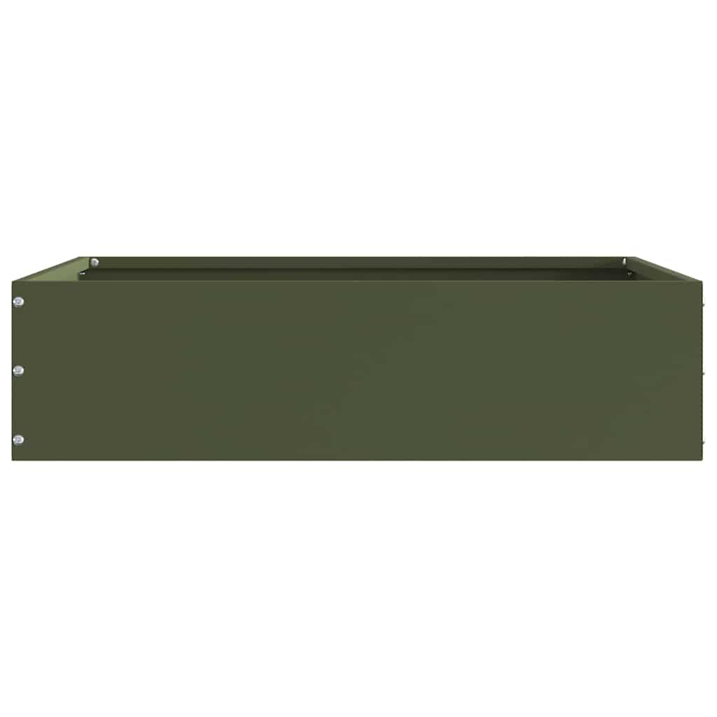vidaXL Περίγραμμα γκαζόν Λαδί 50 x 50 x 13 εκ Ατσάλι