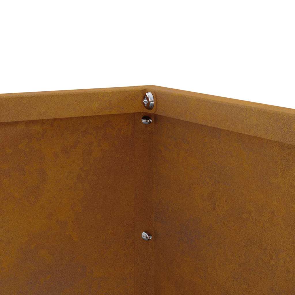 vidaXL Περίγραμμα γκαζόν 6 pcs Σκ rusty 60 x 60 x 13 εκ