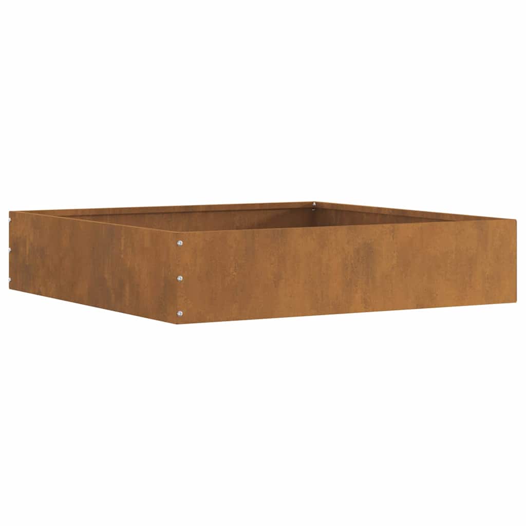 vidaXL Περίγραμμα γκαζόν 6 pcs Σκ rusty 60 x 60 x 13 εκ