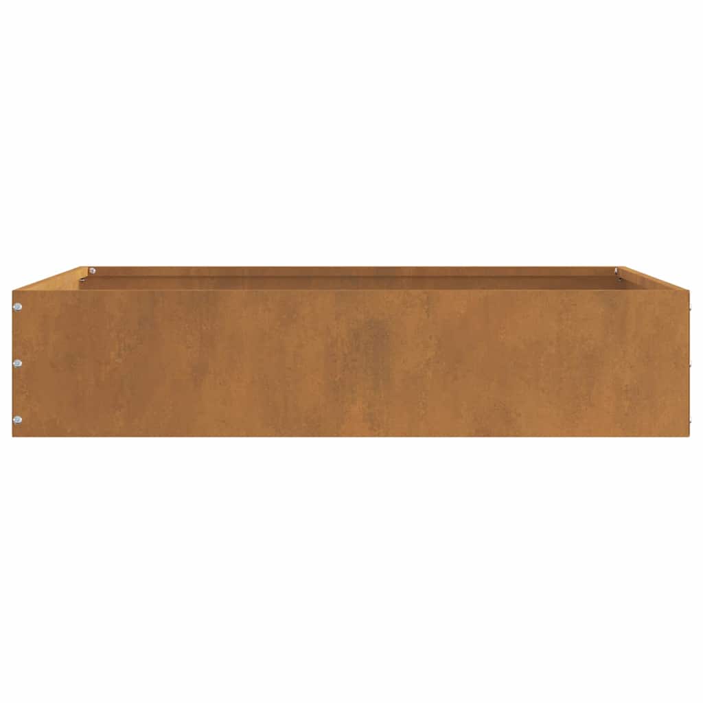 vidaXL Περίγραμμα γκαζόν 6 pcs Σκ rusty 60 x 60 x 13 εκ