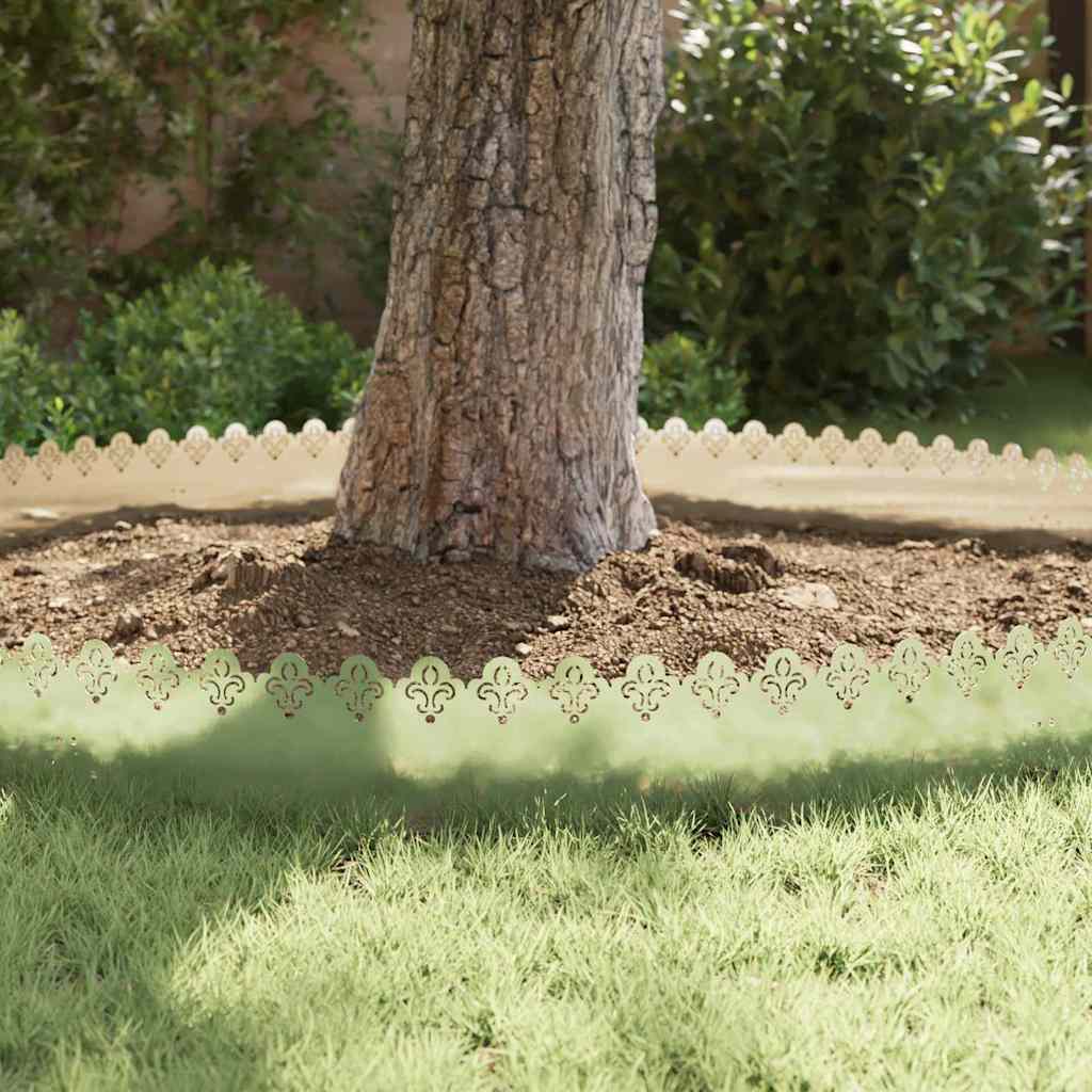 vidaXL Περιγράμματα γκαζόν 20 pcs Ασημί 103 x 0,05 x 22 εκ