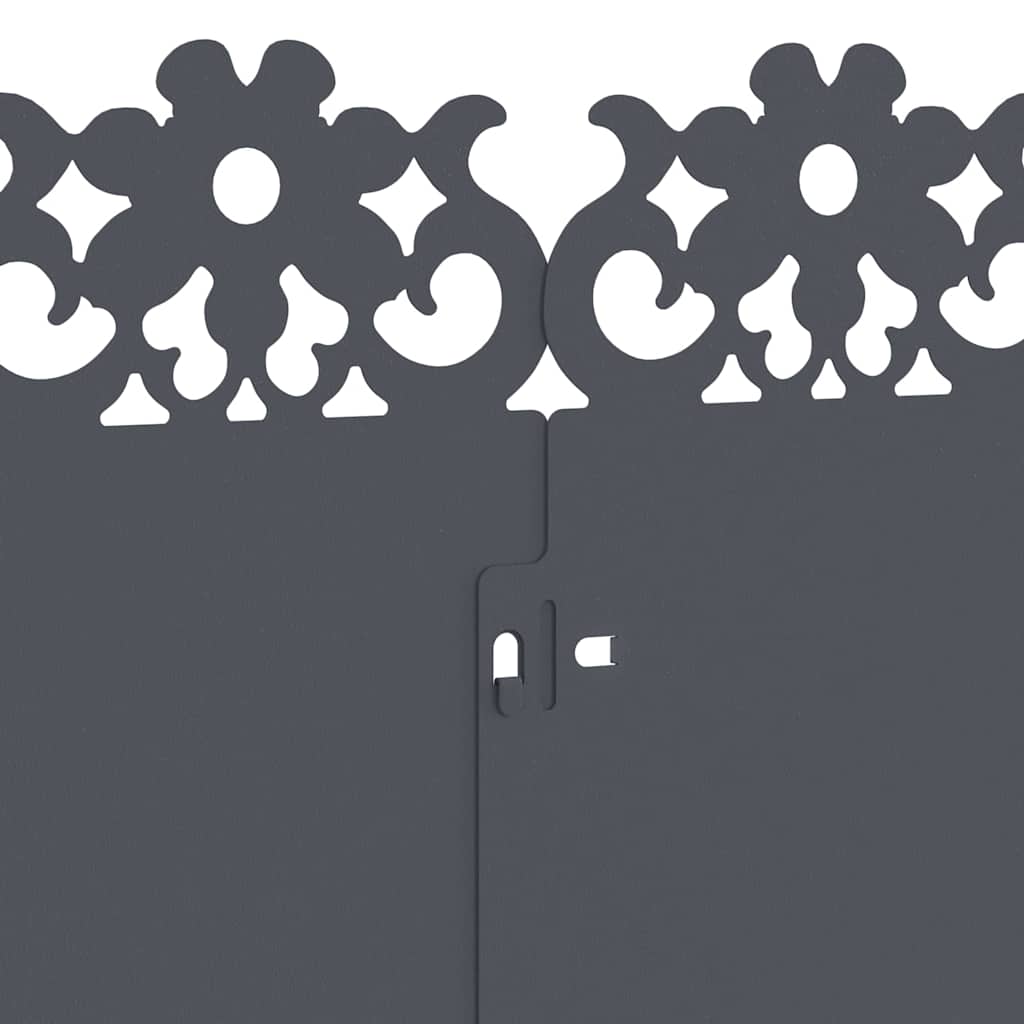 vidaXL Περιγράμματα γκαζόν 20 pcs Ανθρακί 103 x 0,05 x 22 εκ Ατσάλι