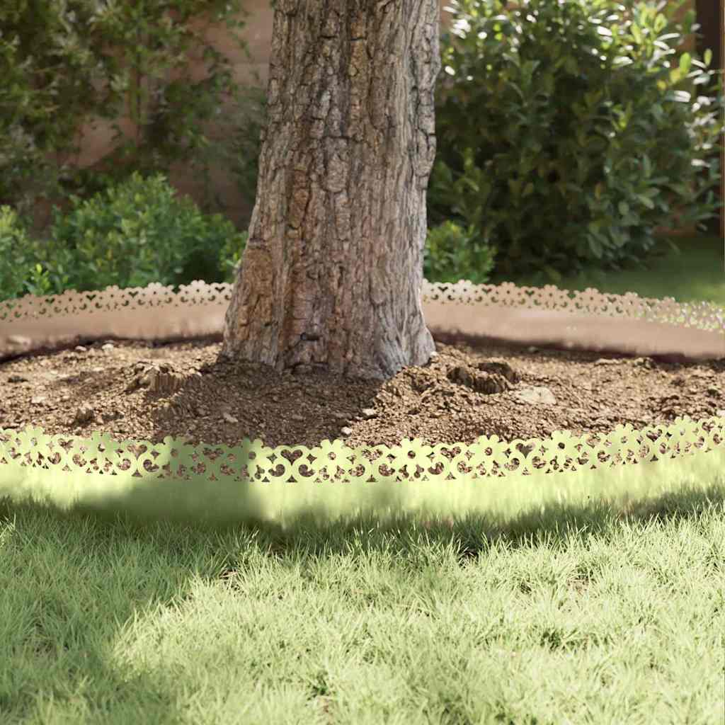 vidaXL Περιγράμματα γκαζόν 20 pcs Ασημί 103 x 0,05 x 22 εκ