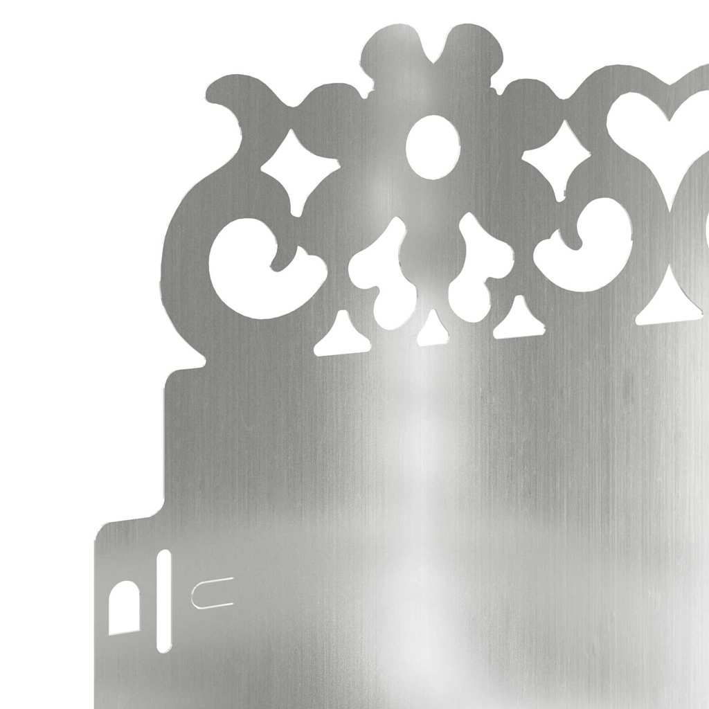 vidaXL Περιγράμματα γκαζόν 30 pcs Ασημί 103 x 0,05 x 22 εκ