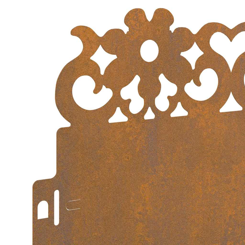 vidaXL Περιγράμματα γκαζόν 10 pcs Σκ rusty 103 x 0,05 x 22 εκ