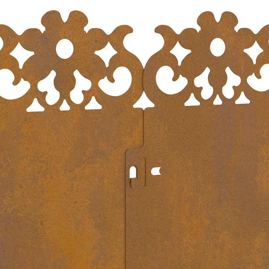 vidaXL Περιγράμματα γκαζόν 30 pcs Σκ rusty 103 x 0,05 x 22 εκ