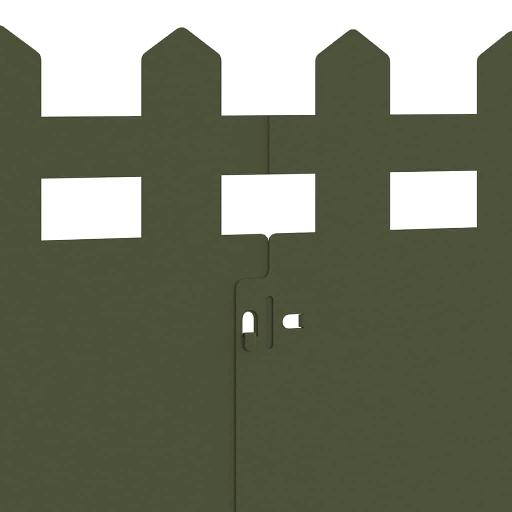 vidaXL Περιγράμματα γκαζόν 30 pcs Ελιά Πράσινη 103 x 0,05 x 22 εκ