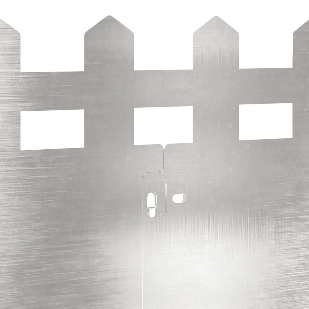 vidaXL Περιγράμματα γκαζόν 10 pcs Ασημί 103 x 0,05 x 22 εκ