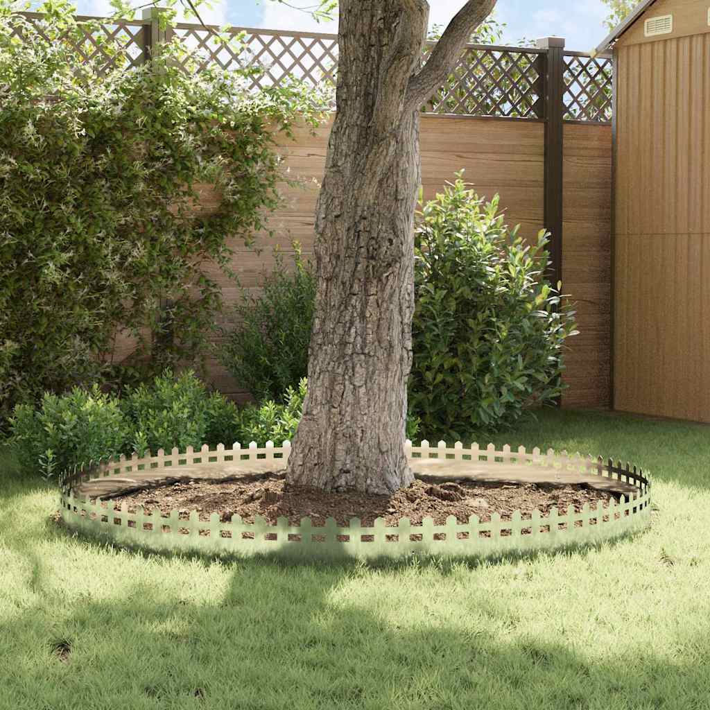 vidaXL Περιγράμματα γκαζόν 20 pcs Ασημί 103 x 0,05 x 22 εκ