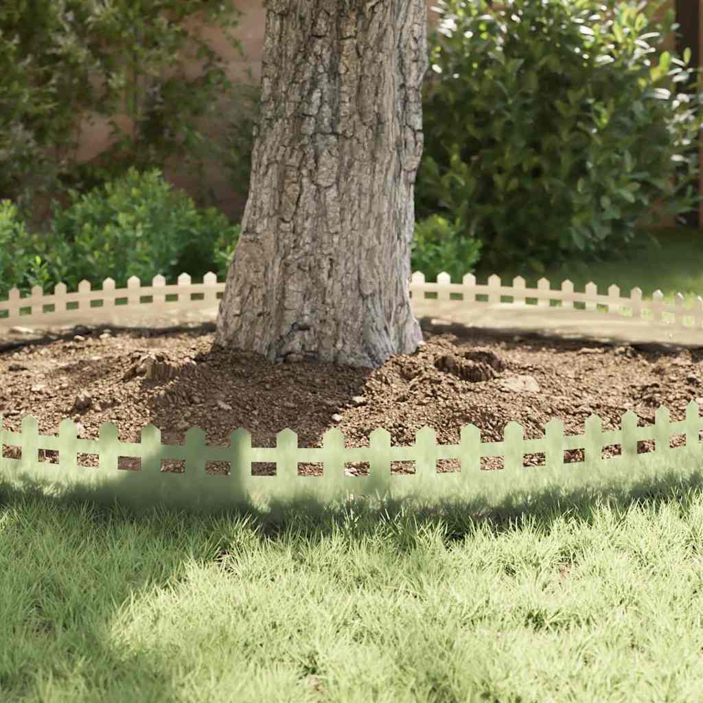 vidaXL Περιγράμματα γκαζόν 30 pcs Ασημί 103 x 0,05 x 22 εκ