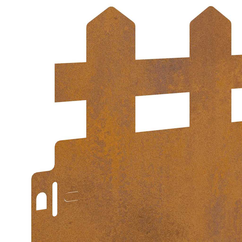 vidaXL Περιγράμματα γκαζόν 30 pcs Σκ rusty 103 x 0,05 x 22 εκ