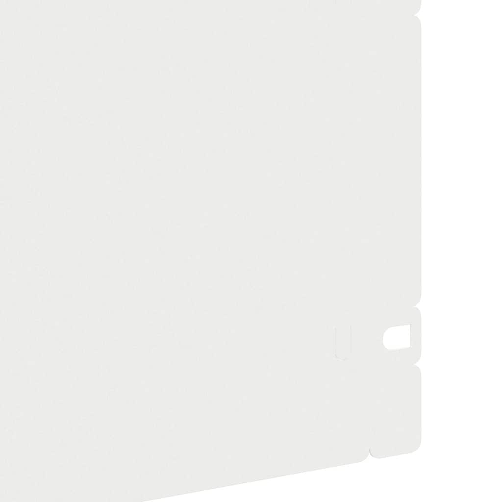 vidaXL Περιγράμματα γκαζόν 10 pcs Λευκό 103 x 0,05 x 22 εκ Ατσάλι