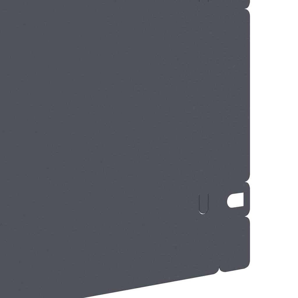 vidaXL Περιγράμματα γκαζόν 20 pcs Ανθρακί 103 x 0,05 x 22 εκ Ατσάλι