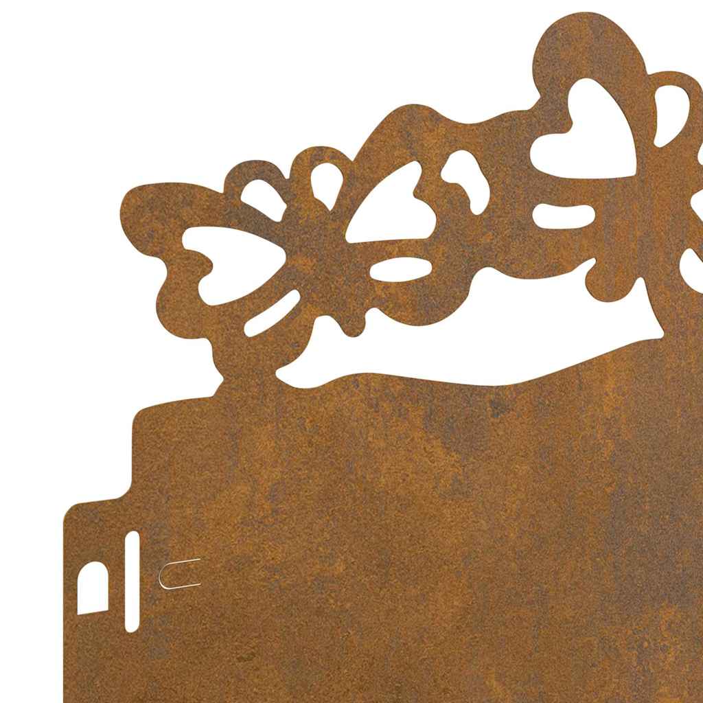 vidaXL Περιγράμματα γκαζόν 30 pcs Σκ rusty 103 x 0,05 x 22 εκ