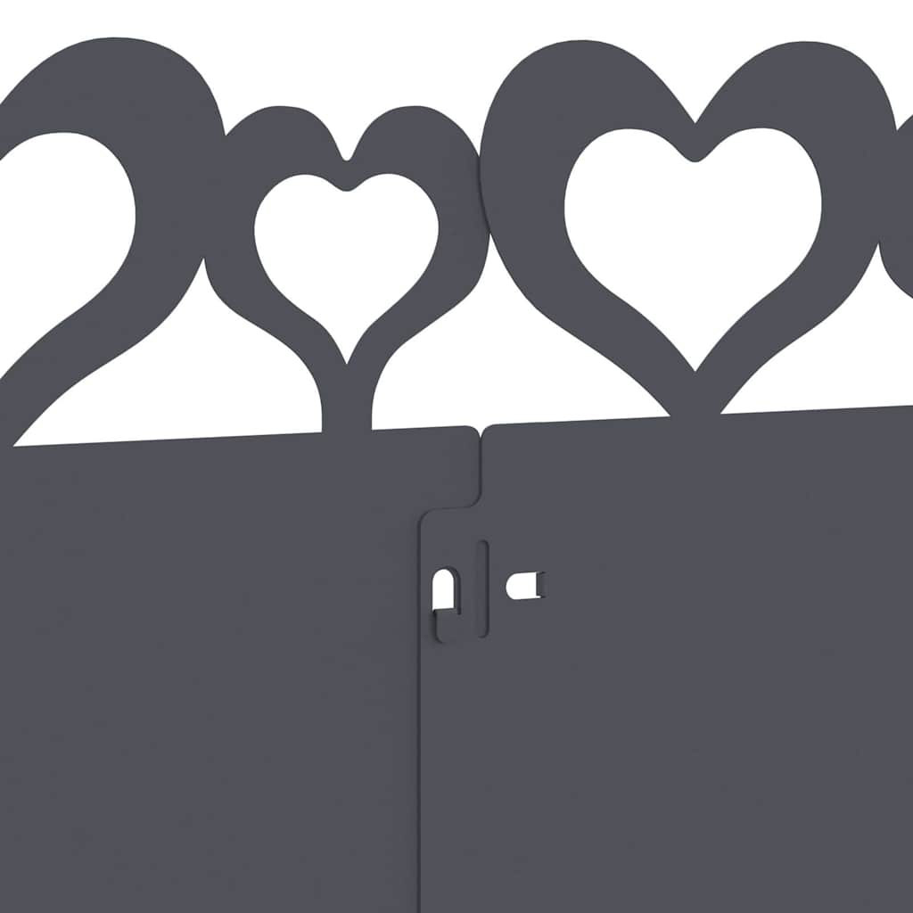 vidaXL Περιγράμματα γκαζόν 20 pcs Ανθρακί 103 x 0,05 x 22 εκ Ατσάλι