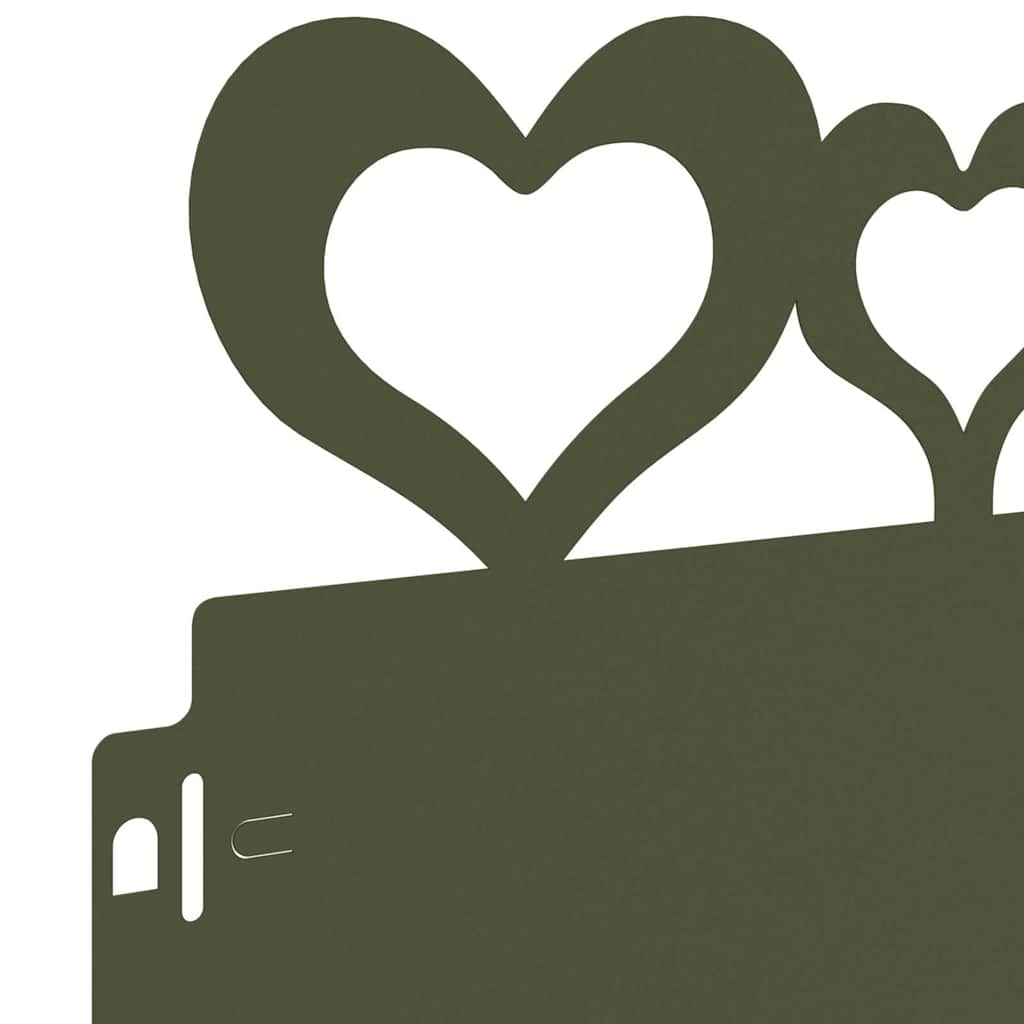 vidaXL Περιγράμματα γκαζόν 10 pcs Ελιά Πράσινη 103 x 0,05 x 22 εκ