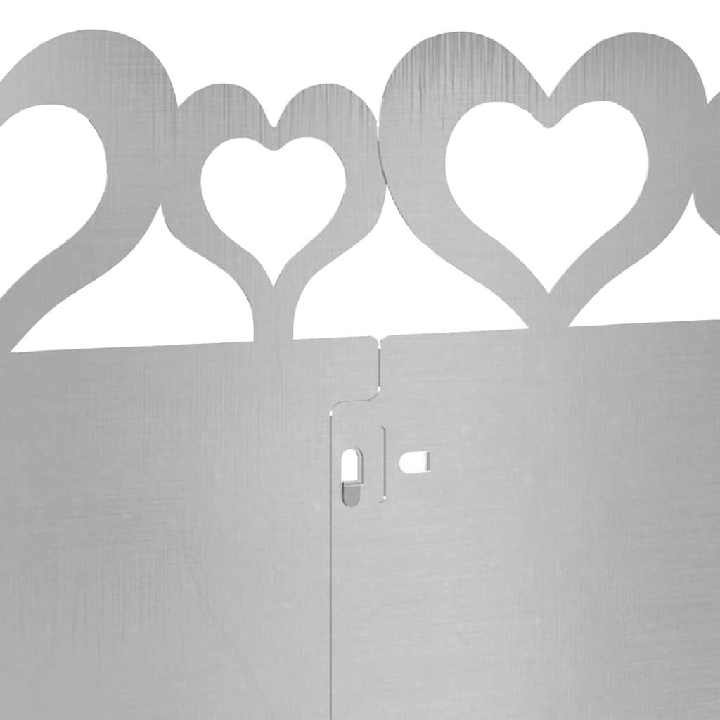 vidaXL Περιγράμματα γκαζόν 10 pcs Ασημί 103 x 0,05 x 22 εκ