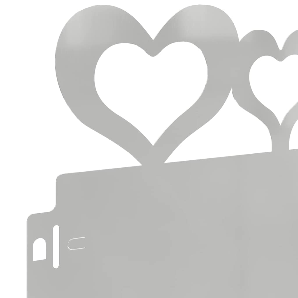 vidaXL Περιγράμματα γκαζόν 20 pcs Ασημί 103 x 0,05 x 22 εκ