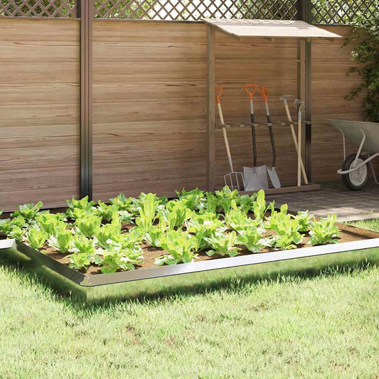vidaXL Φράκτης σαλιγκαριών Ασημί 50 x 3,5 x 25 εκ