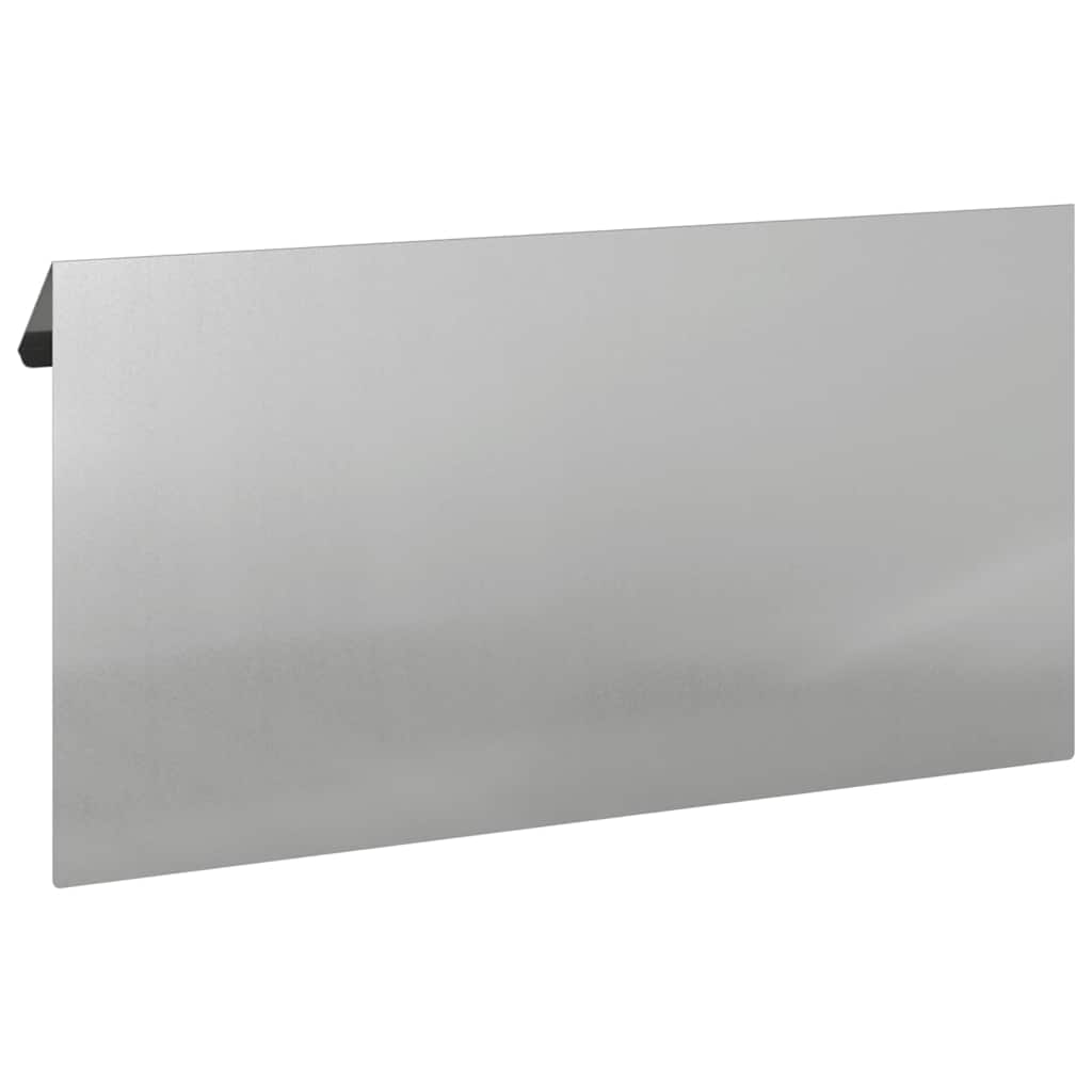 vidaXL Φράκτης σαλιγκαριών 4 pcs Ασημί 50 x 3,5 x 25 εκ