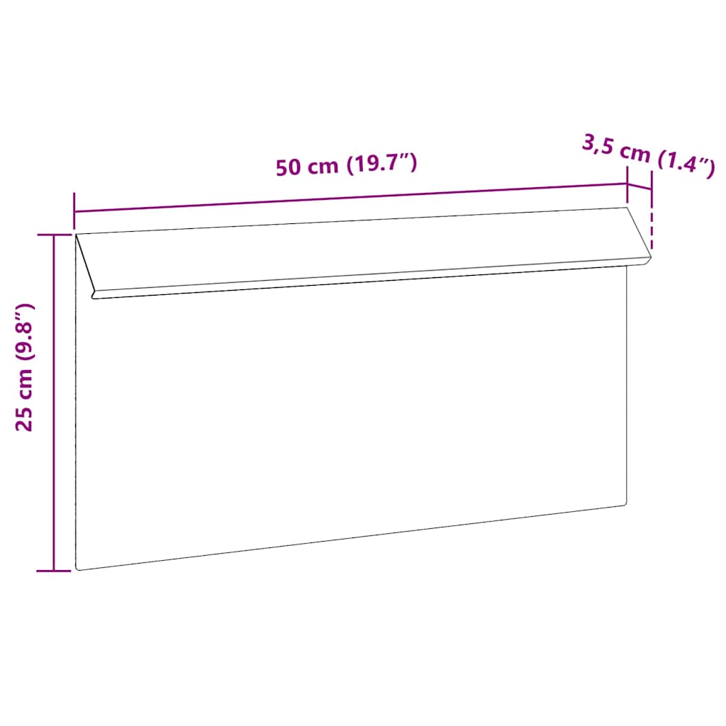 vidaXL Φράκτης σαλιγκαριών 4 pcs Ασημί 50 x 3,5 x 25 εκ